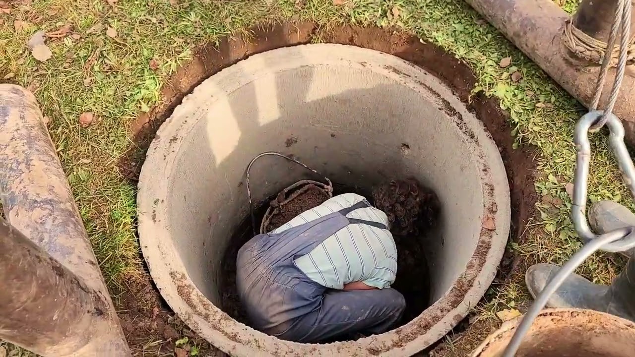 Proces de săpare fântână